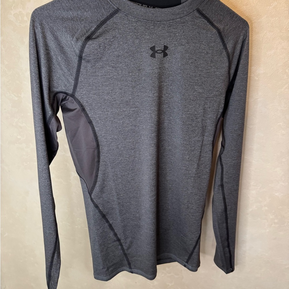 Under Armour Men’s Long Sleeve HeatGear Shirt - Dark Gray
